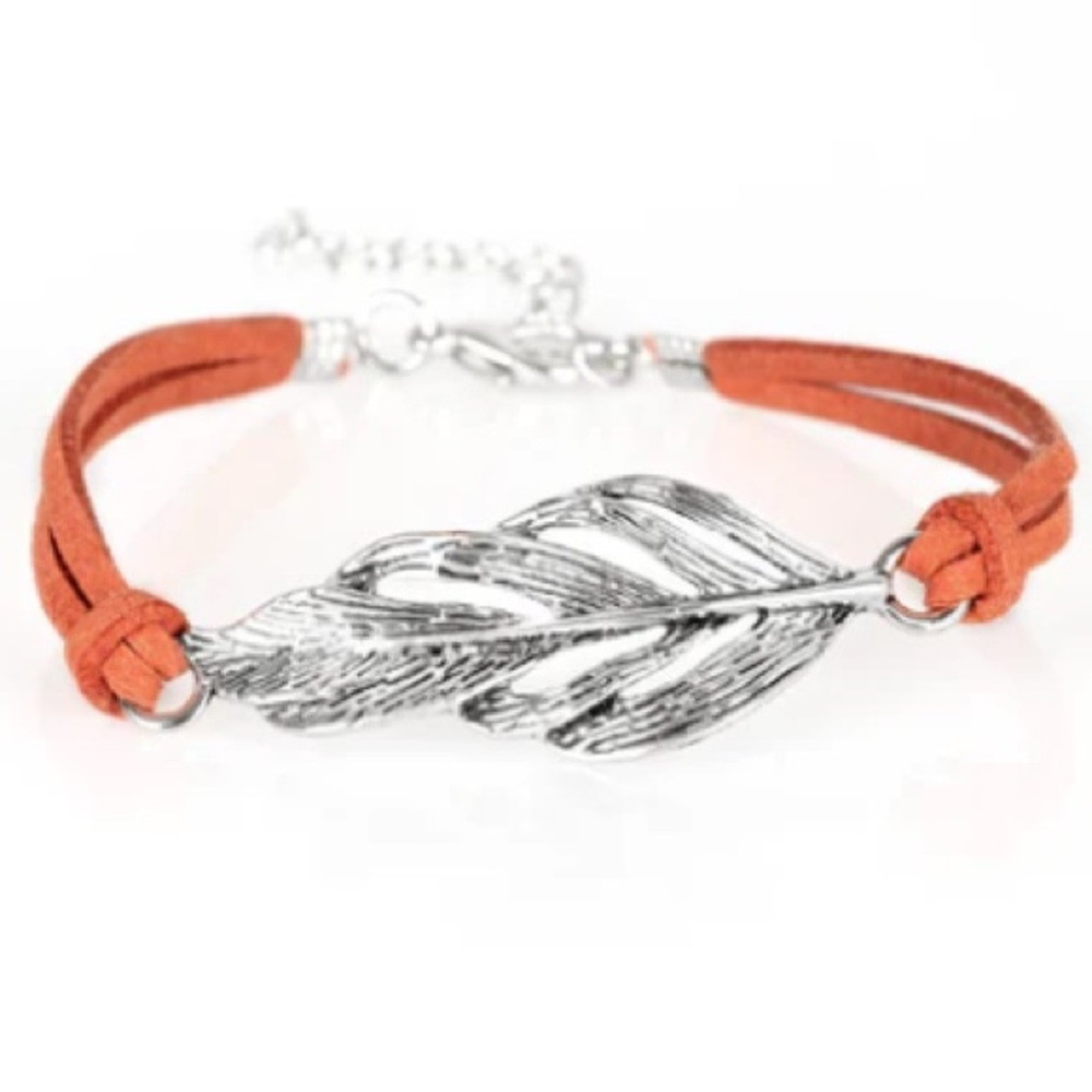 Paparazzi Bracelet - ❤️ Faster Than
FLIGHT - Orange Bracelet